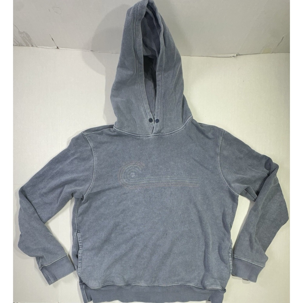 Outerknown Blue Faded Hoodie Sweatshirt Men's Medium Organic Cotton‎ Retro